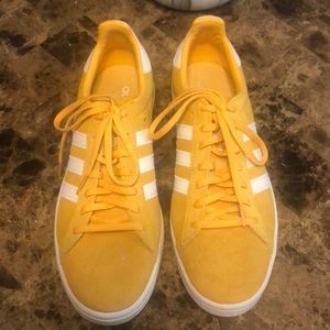 Yellow suede Adidas